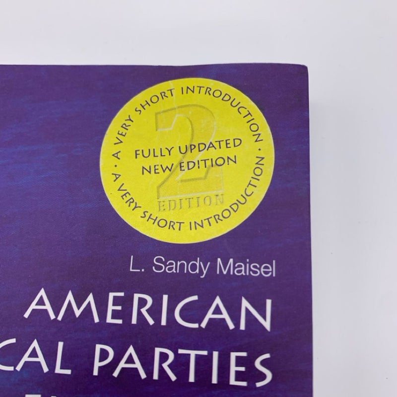 American Political Parties and Elections: a Very Short Introduction