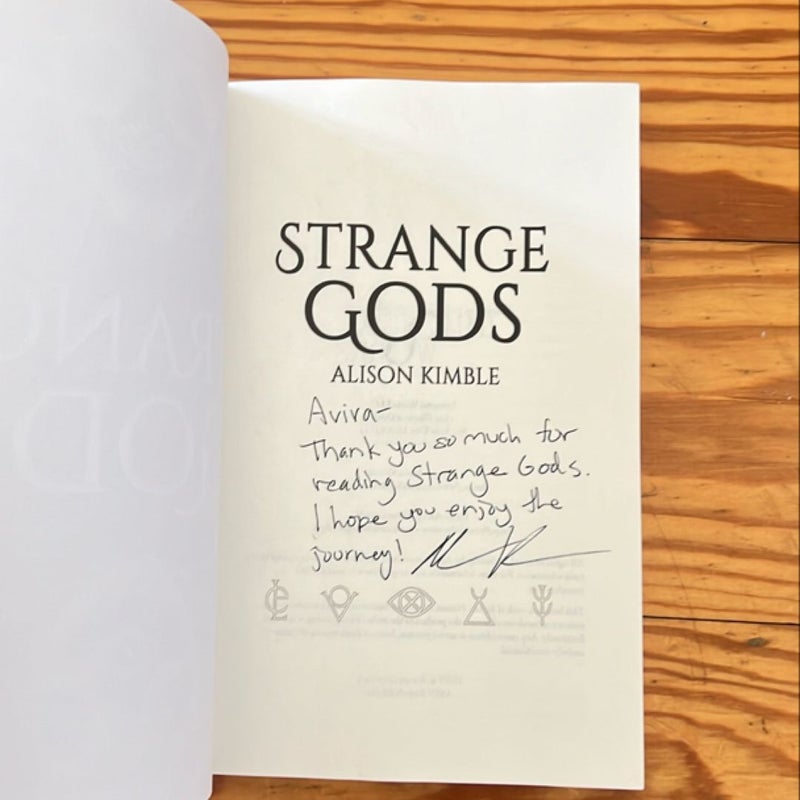 Strange Gods (signed by author)