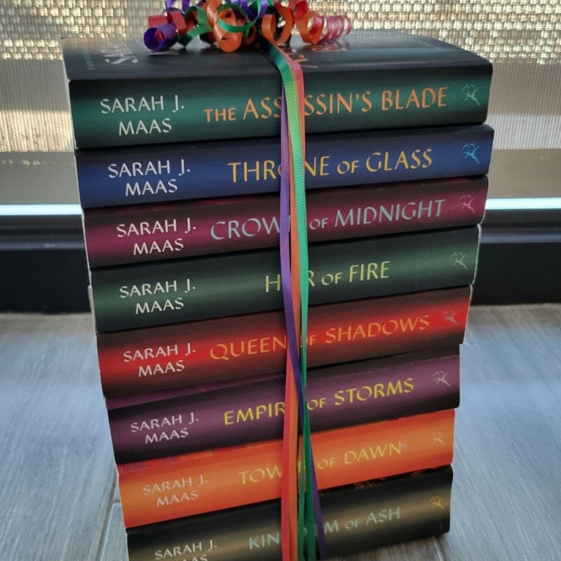 THRONE OF GLASS TOG FULL SERIES #1-7 SARAH J. MAAS PAPERBACK ROMANCE FANTASY 1ST ED