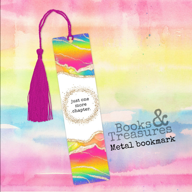 Just One More Chapter Metal Bookmark Handmade