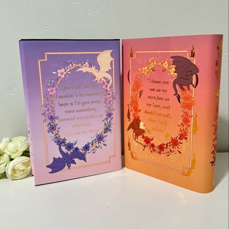 Fourth Wing (with exclusive Bus Stop Shop dust jackets)