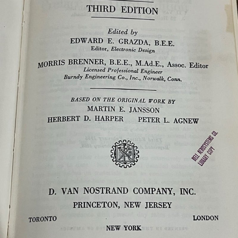 Handbook of Applied Mathematics , Grazda, Jansson  3rd edition 1955 Vintage
