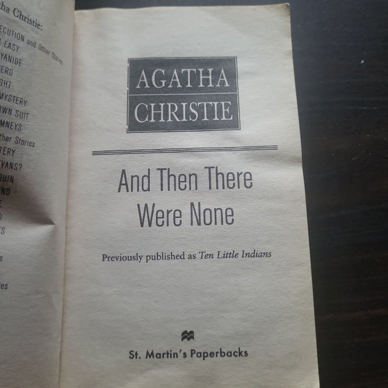 And Then There Were None