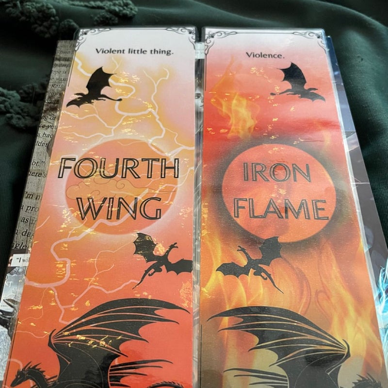 Fourth Wing and Iron Flame book marks