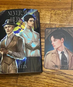 Never a Hero alternate dust jacket and character art