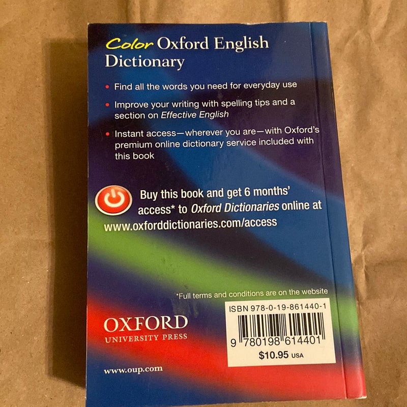 Color Oxford English Dictionary
