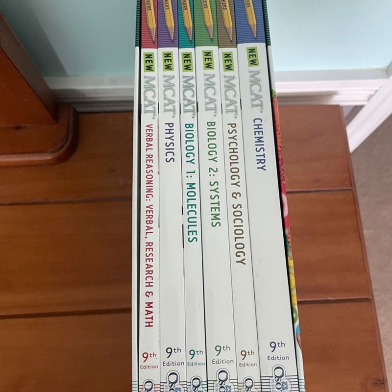 MCAT 6 book Prep set 