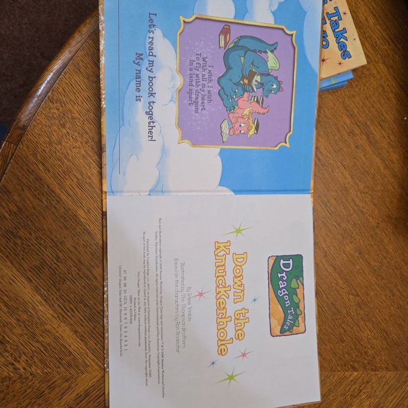 Dragon Tales 4 book lot, bundle, set, hardcover