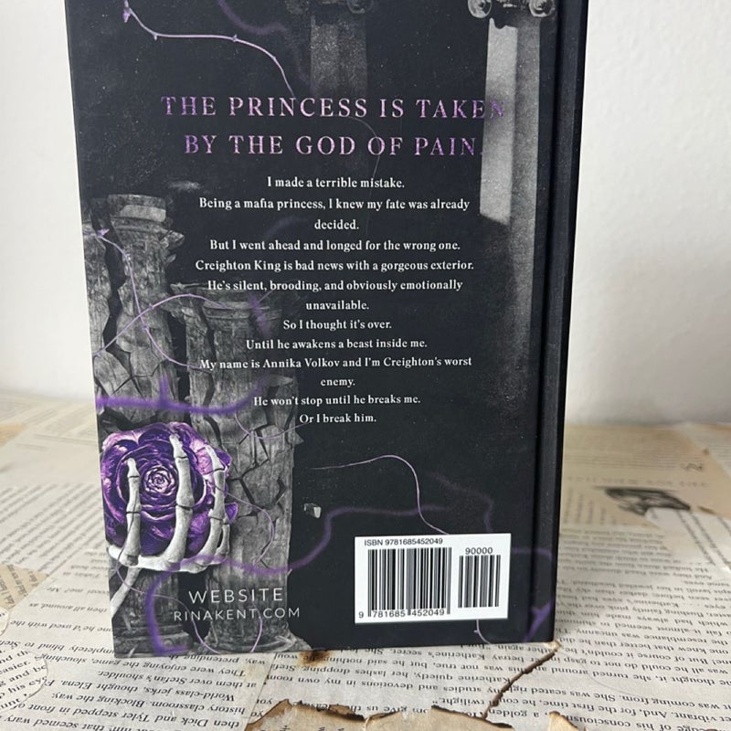 God of pain by Rina Kent oop indie discreet special edition