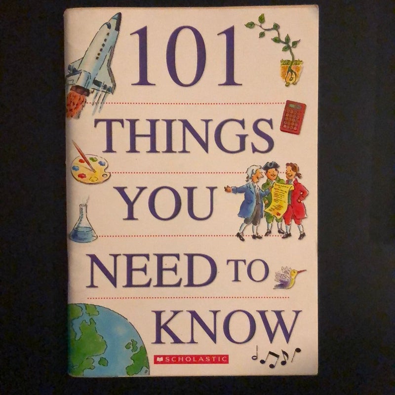 Set / Bundle of 3 kids books including 101 things you need to know 