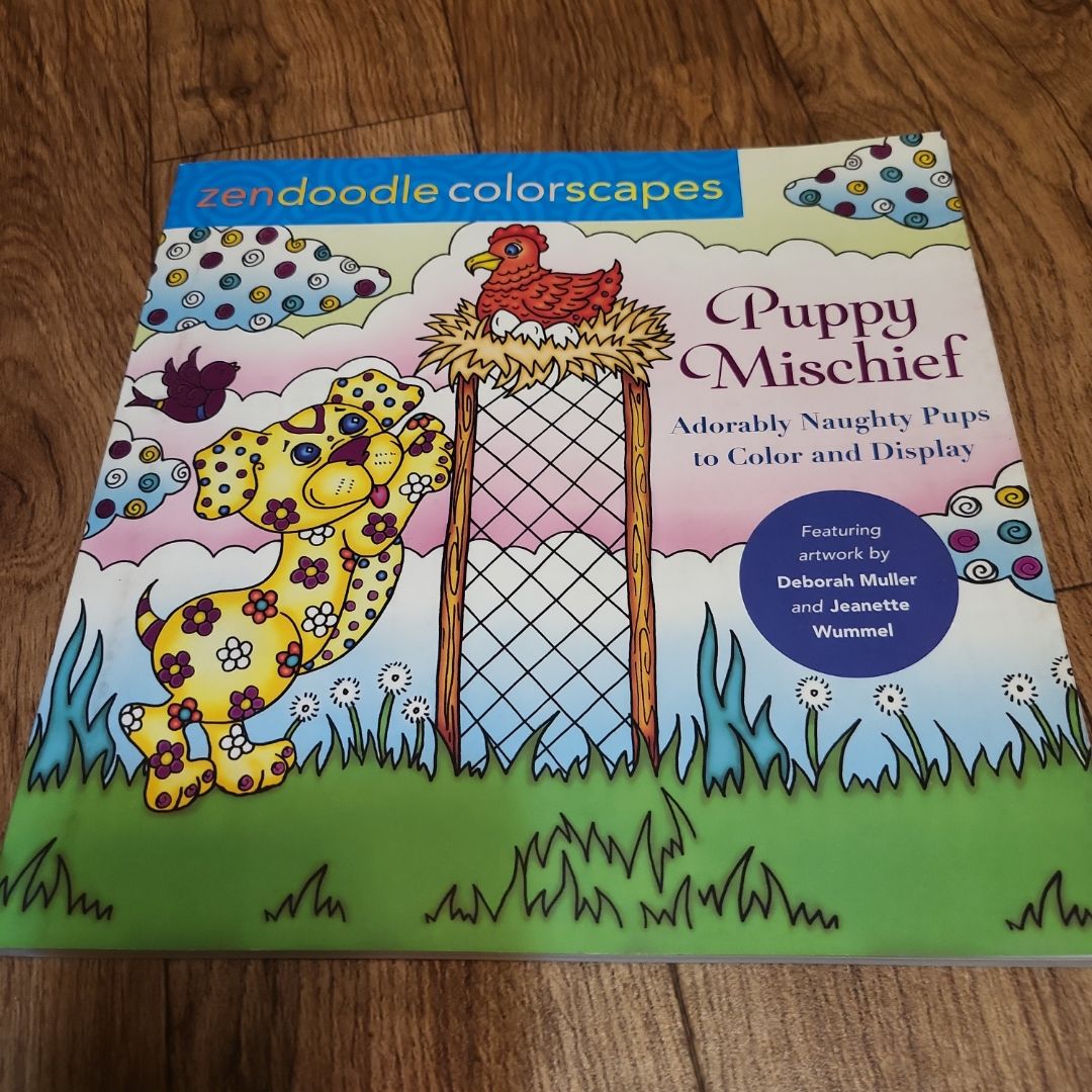 Zendoodle Colorscapes: Puppy Mischief