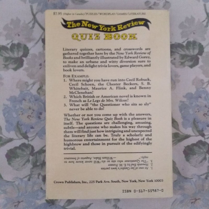 The New York Review Quiz Book