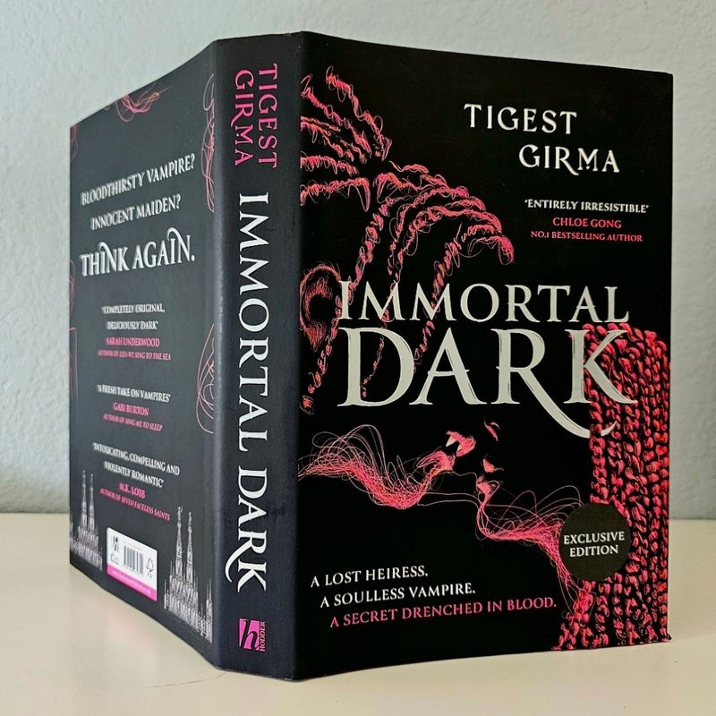 Waterstones Immortal Dark by Tigest Girma Exclusive Sold Out Limited Edition