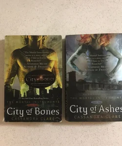 The Mortal Instruments : Books 1 & 2 ( City of Bones & City of Ashes )