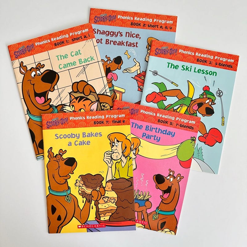 Scooby-Doo Phonics Reading Program bundle, 5 books, Readers