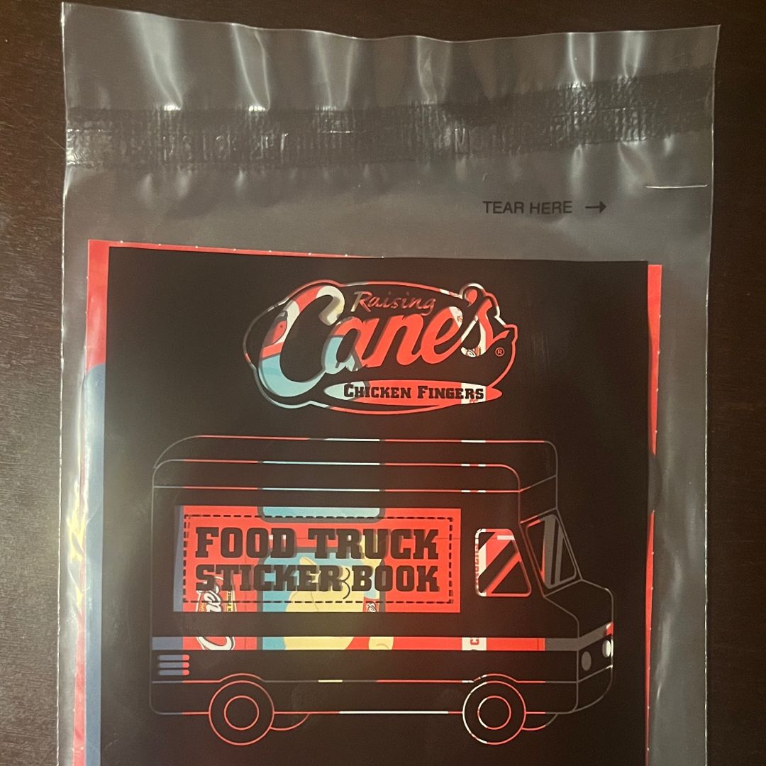 Raising Cane’s Food Truck Sticker Book