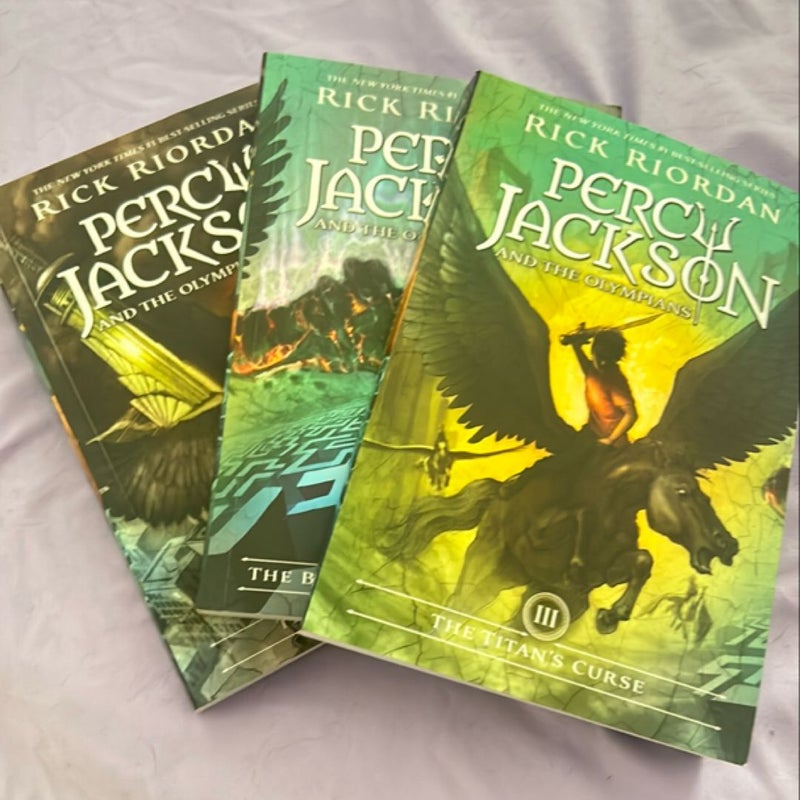 Percy Jackson and the Olympians books 3-5