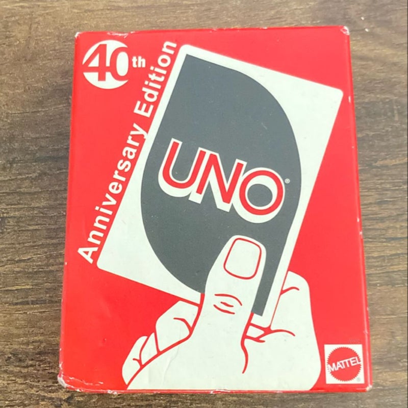 40th Anniversary Edition UNO Cards