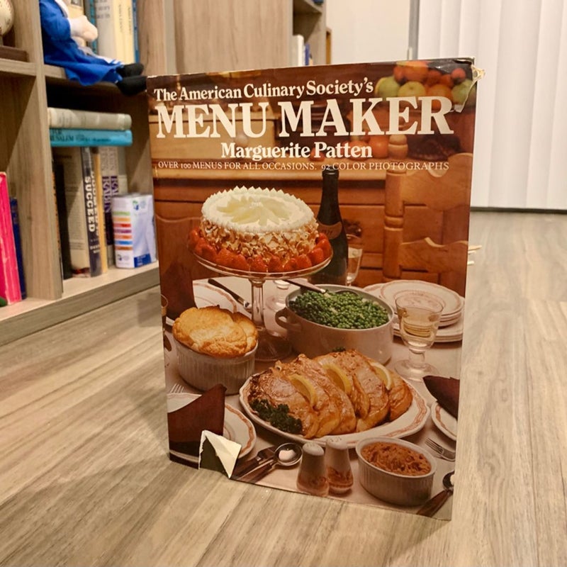 The American Culinary Society’s Menu Maker