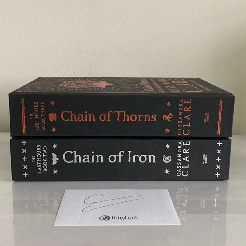 Chain of Thorns & Chain of Iron ~ Fairyloot Exclusive Editions ~ SIGNED Bookplate