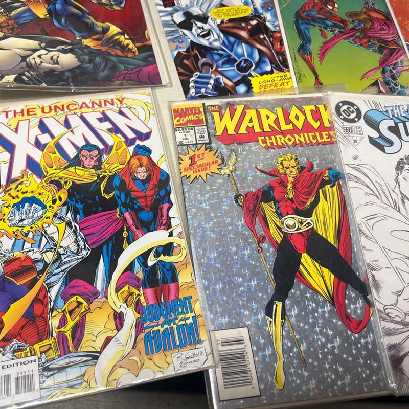 Lot of 23 Comic Books , Spider Man, X-Men , Superman 