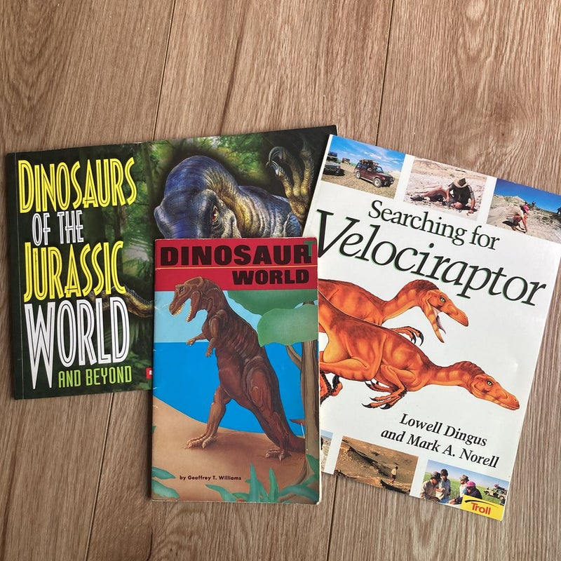 Dinosaur (3) Paperback Book Bundle