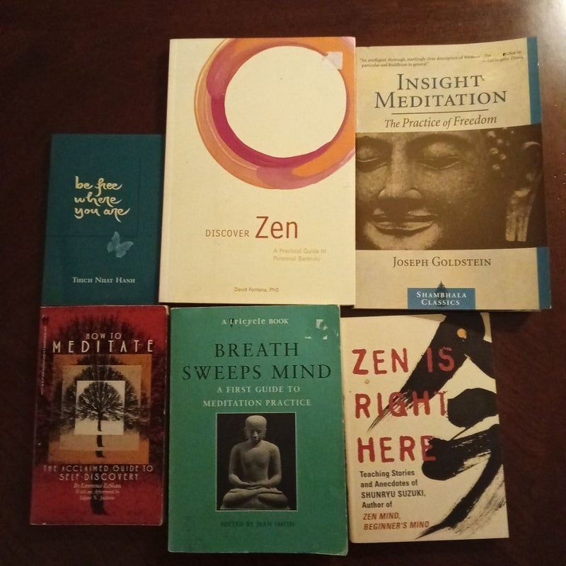 Lot of 6 Zen books