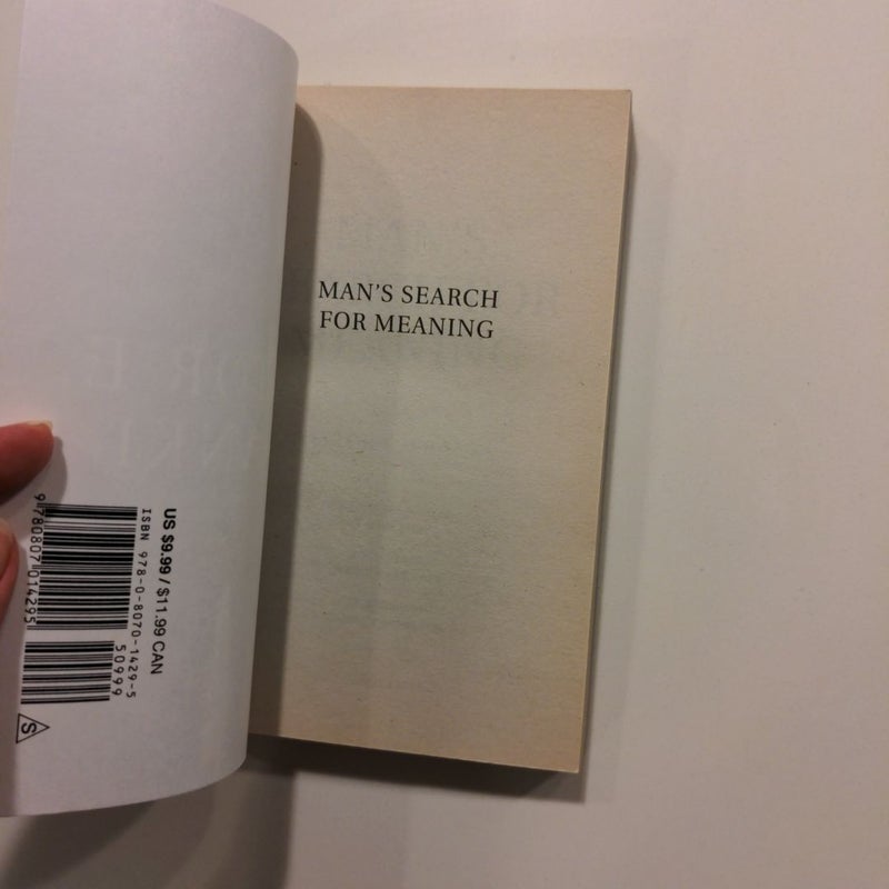 Man's Search for Meaning (OLD EDITION/OUT of PRINT)