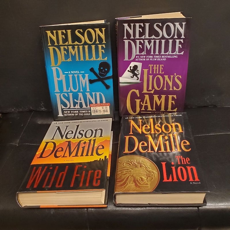 7 Nelson DeMille Hardback Suspense Novels Like New John Corey Paul Brenner