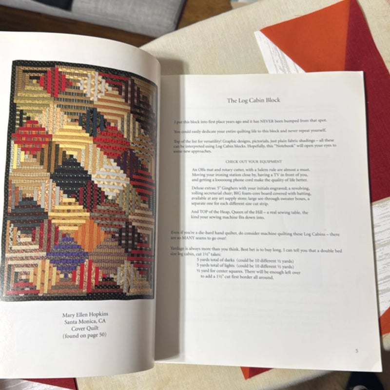A log cabin notebook
