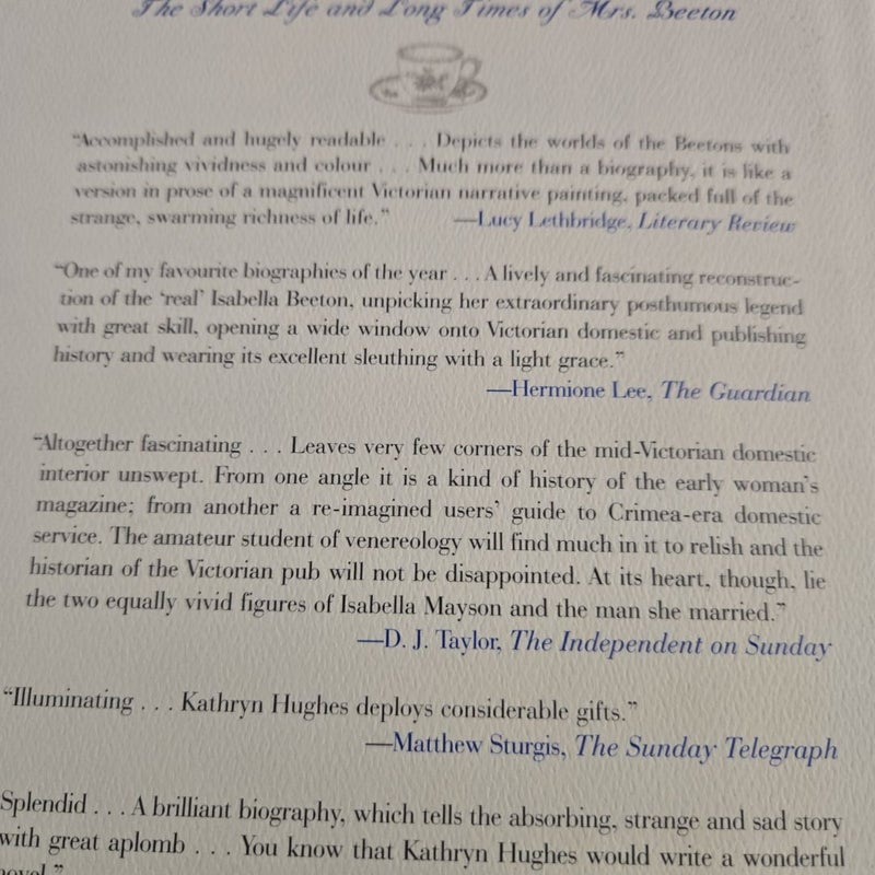 The Short Life and Long Times of Mrs. Beeton