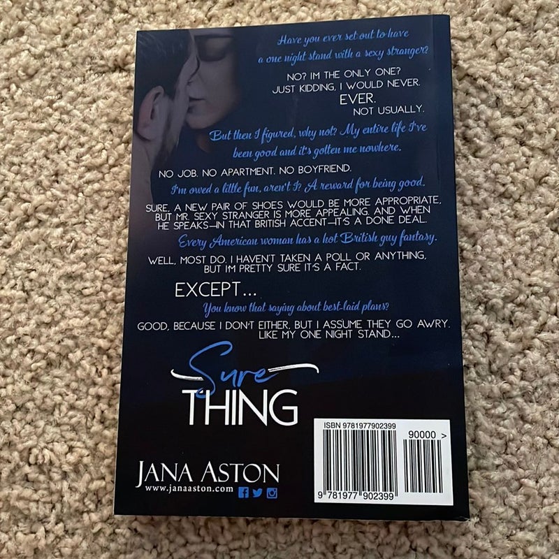 Sure Thing (OOP cover signed by the author)