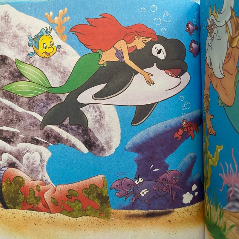 90s Vintage Disney The Little Mermaid and Spot Picture Book