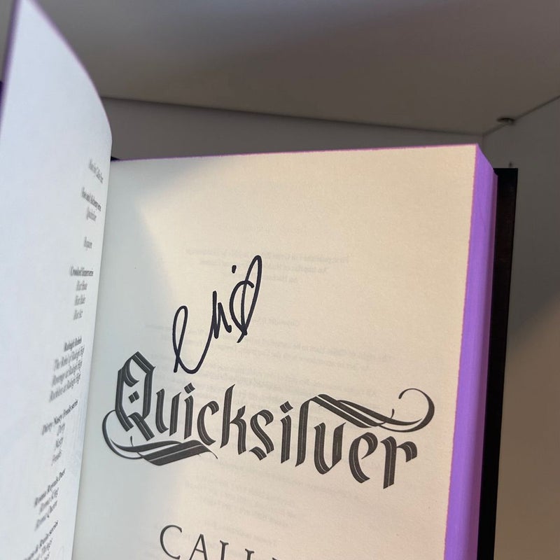 Quicksilver SIGNED Waterstones Exclusive 