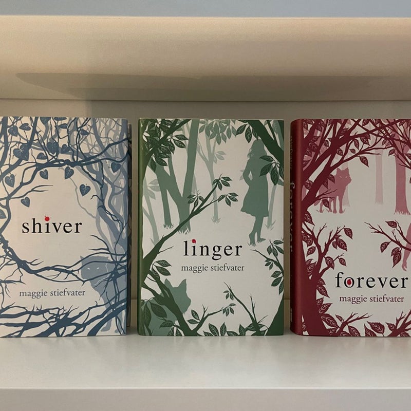 Shiver, Linger, Forever, hardcover 3 book set. 