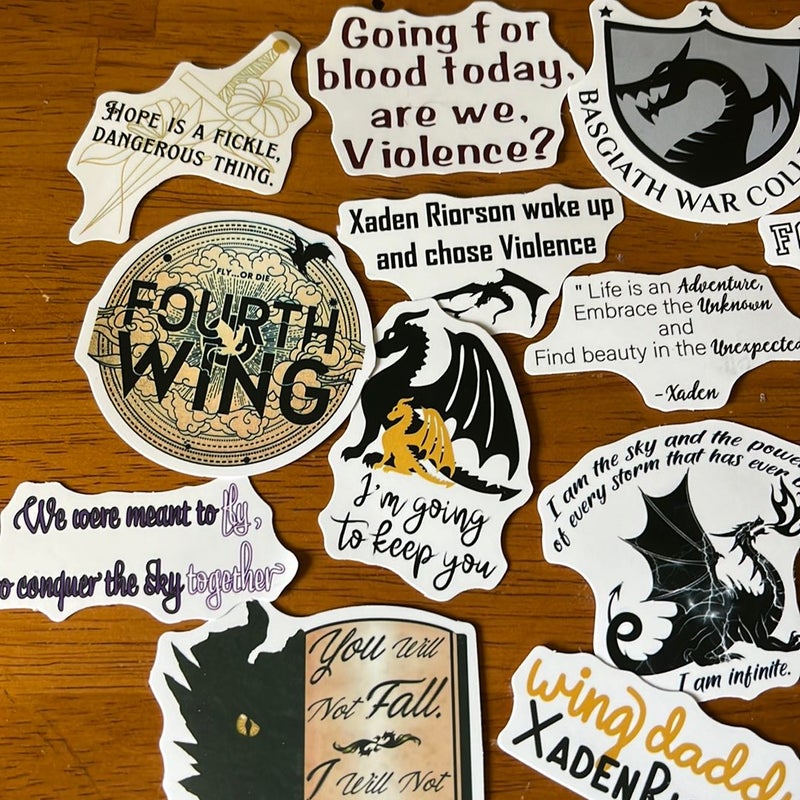 Fourth Wing Stickers