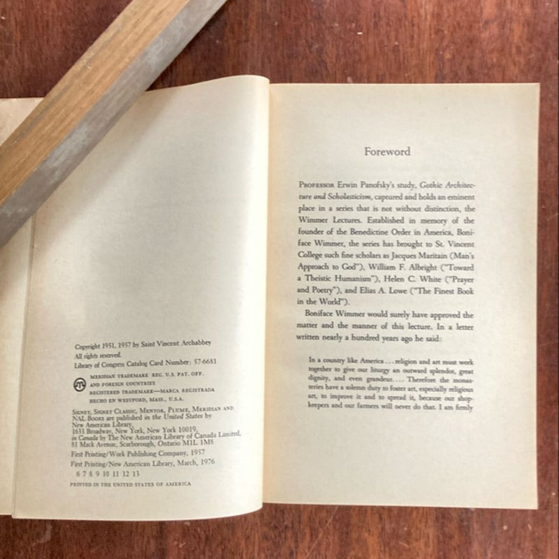 Gothic Architecture and Scholasticism
