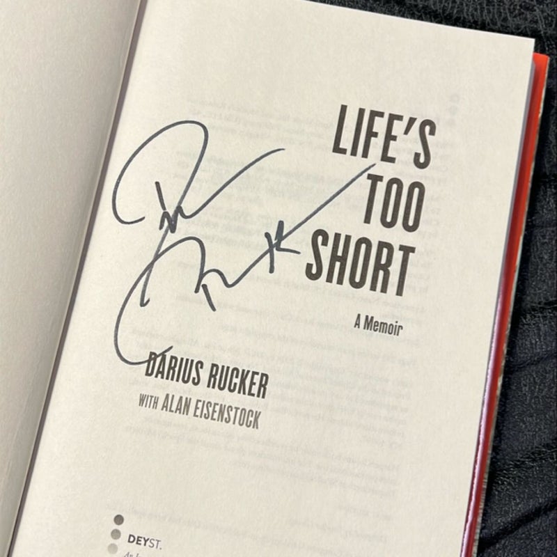 Life's Too Short Signed !! Darius Rucker 1st Edition 