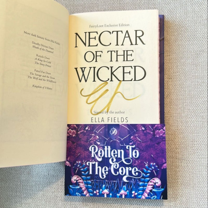 Nectar of the Wicked (SIGNED Fairyloot)