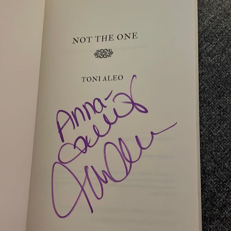 Not the One (signed by the author)