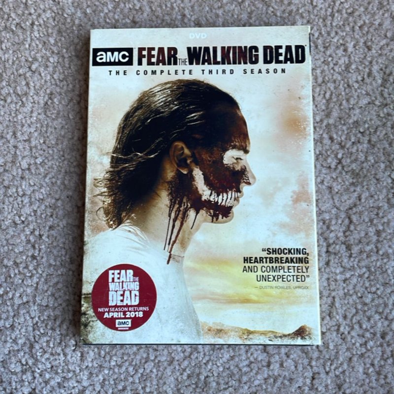 Fear the Walking Dead season 3 dvd 