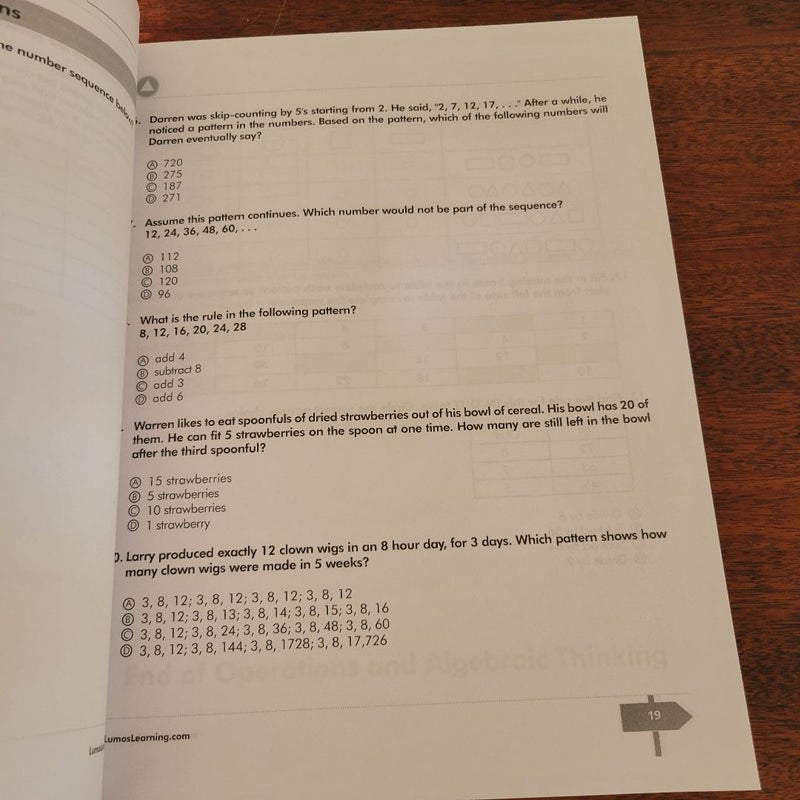 New Jersey Student Learning Assessments (NJSLA) Test Practice: 4th Grade Math Practice Workbook and Full-Length Online Assessments