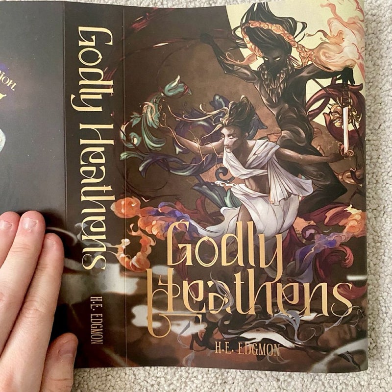 Godly Heathens - Dazzling Bookish Shop dust jacket [defective]