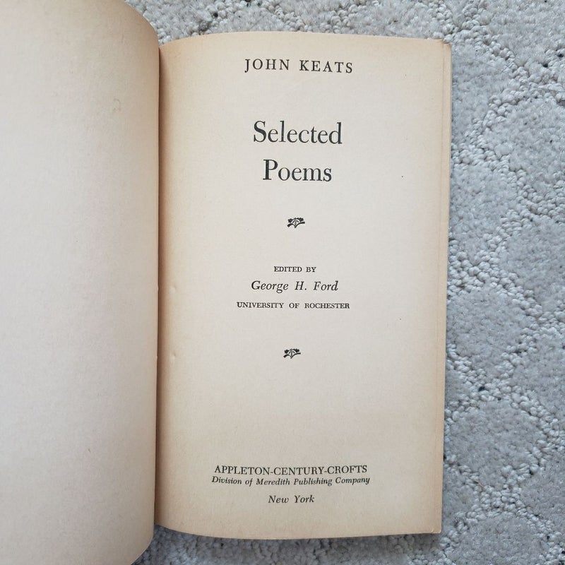 Selected Poems of John Keats (Croft Classics Edition, 1950)