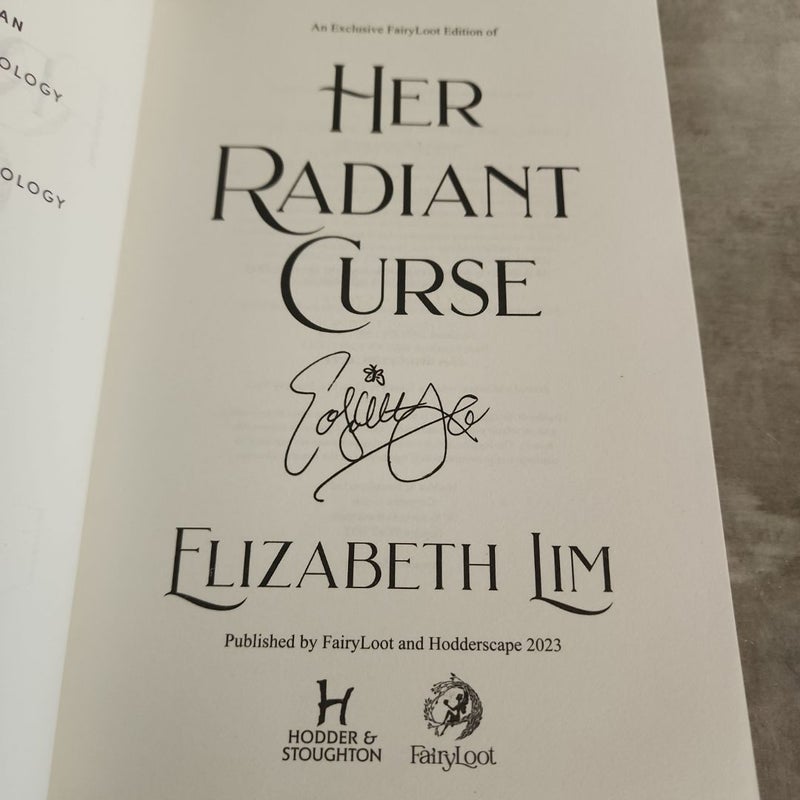 Her Radiant Curse Fairyloot signed