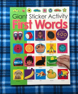 Giant Sticker Activity First Words