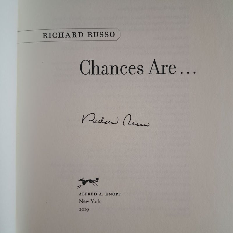 Chances Are ... (Signed!)