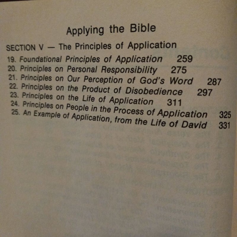 Studying, Interpreting, and Applying the Bible