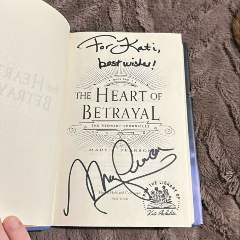 The Heart of Betrayal *Signed & Personalized*