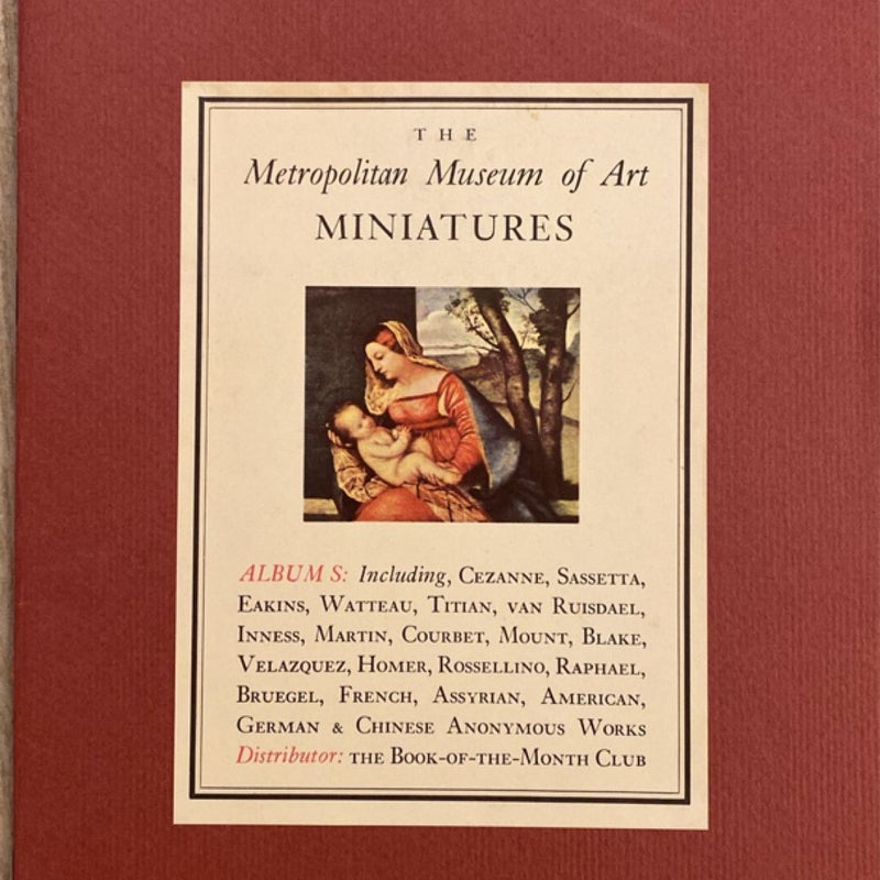 Vintage 1949-1951 The Metropolitan Museum of Art Miniatures Album Books